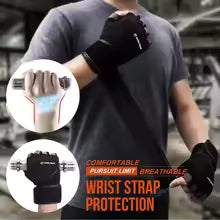 WIinmax Half Finger Fitness Gloves Palm Protect Non-Slip Weightlifting Dumbbell Horizontal Bar Training Gloves Gym Equipment